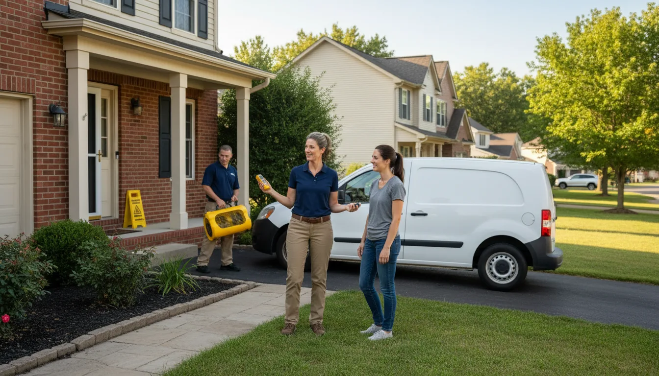 Residential water damage restoration in Rushville, NE